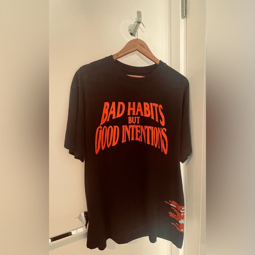 VLONE Shirt - Nav - XL - Black and Red - Concert Merch - Vintage shirt